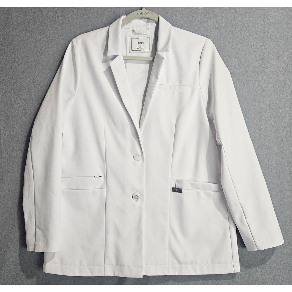 Figs White Medical Lab Coat Jacket